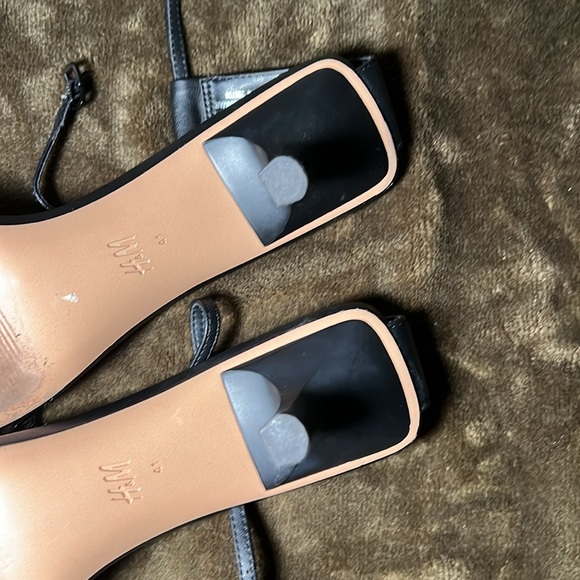 H&M Black Kitten Heels Ankle Strap Sandals - Picture 4 of 5